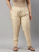 Load image into Gallery viewer, Go Colors Gold Silk Pants
