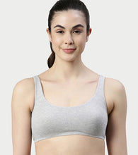 Load image into Gallery viewer, Enamor Low Impact Women's Cotton Everyday Sports Bra - All Day Comfort, Non Padded, Wirefree, High Coverage - SB06 (Greymelange)
