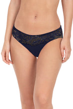 Load image into Gallery viewer, Amante Lace Legacy Low Rise Bikini Panty - Midnight 73801
