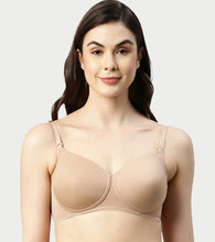 Load image into Gallery viewer, Enamor Innovations  Ecolite, Smoother Perfect Lift Women's T-Shirt Bra - Padded, Wirefree, High Coverage  - F165 (Honey Beige)
