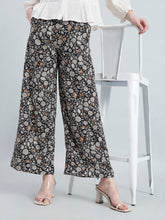 Load image into Gallery viewer, Go Colors Black Viscoses Printed Palazzo
