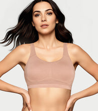 Load image into Gallery viewer, Enamor BambooBliss Pop-on Bra, Padded, Wire Free, Full Coverage - IB07 (Honey Beige)
