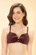 Load image into Gallery viewer, Amante Elevate Curves Padded Non-Wired Push-up Bra - Rum Raisen 103201
