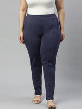 Load image into Gallery viewer, Go Colors Dark Jean Roma Ponte Pants
