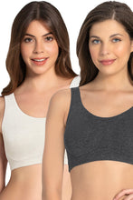 Load image into Gallery viewer, Amante All Day Lounge Non-padded &amp; Non-wired Bra Pack of 2 - D. Grey_Oatm. Marl 78802
