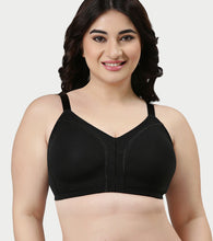 Load image into Gallery viewer, Enamor Innovations Transform M-Frame, Contour Superlift, Jiggle control  Full Support Women's  Bra - Non Padded, Wirefree, Full Coverage - F097 (Available in Plus Sizes) (Black)
