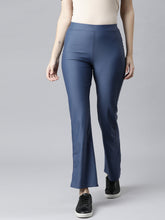 Load image into Gallery viewer, Go Colors Jeans Blue Nylon Stretch Bell Bottom
