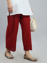 Load image into Gallery viewer, Go Colors Light Maroon 100% Cotton Hakoba Wide Pant
