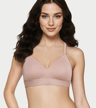 Load image into Gallery viewer, Enamor The Flex T-Shirt Bra for Women Padded, Wire-Free, Medium Coverage, Cotton Everyday Bra - SMB01 (Cafe Latte)
