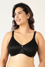 Load image into Gallery viewer, Amante Mystic Elegance Non-padded Wired Minimizer Bra - Black
