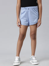 Load image into Gallery viewer, Go Colors Baby Blue Cotton Knit Shorts
