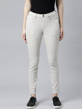 Load image into Gallery viewer, Go Colors Grey Mist Cotton Polyester Super Stretch Jeggings
