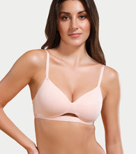 Load image into Gallery viewer, Enamor Innovations CloudSoft, Invisi Neckline Women's Cotton Everyday T-Shirt Bra - Padded, Wirefree, Medium Coverage - A032 (Cherry Blossom)
