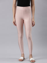 Load image into Gallery viewer, Go Colors Rose Gold Nylon Stretch Shimmer Leggings
