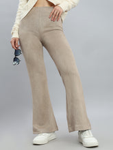 Load image into Gallery viewer, Go Colors Light Brown Suede Bell Bottom
