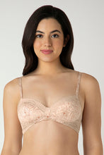 Load image into Gallery viewer, Amante Demure Padded Non-Wired Demi Bra - Delicate Bloom Print 05701
