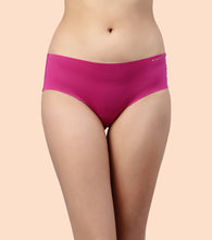 Load image into Gallery viewer, Enamor PB40 Innovations Invisi, All Day Comfort, Low Waist Bikini Panty for Women - No Visible Panty Lines, Sweat wicking, Free Cut, Regular Coverage - Pack of 1 (Queen Pink)
