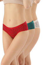 Load image into Gallery viewer, Amante Low Rise Printed Hipster (Pack of 3) 43101
