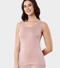 Load image into Gallery viewer, Enamor TH04 Women's Thermal Vest with Soft Heat Generating Fabric, Wide Round Neck Engineered with HeatSkins™ Warm Technology (Pear Pink)
