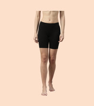 Load image into Gallery viewer, Enamor Essentials Stretch Cotton Cycling Shorts
