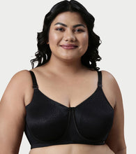 Load image into Gallery viewer, Enamor Innovations Transform Women's Full Support Minimizer Bra -  Smoothening and Breathable Non Padded, Wired, Full Coverage  - F124 (Available in Plus Sizes) (Black)
