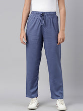 Load image into Gallery viewer, Go Colors Jeans Blue Woven Viscose Casual Pants
