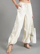 Load image into Gallery viewer, Go Colors Cream Parachute Pants
