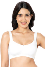 Load image into Gallery viewer, Amante Cotton Super Support Solid Non Padded Non-Wired Bra - White 93401
