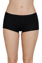 Load image into Gallery viewer, Amante Solid Mid Rise Boyleg Panty - Black 89801
