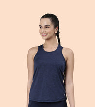 Load image into Gallery viewer, Enamor Athleisure- A308BASIC WORKOUT TANK | DRY FIT RACER TANK WITH REFECTIVE GRAPHICRELAXED FIT | REGULAR LENGTH
