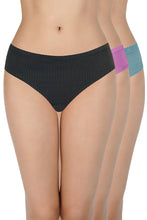 Load image into Gallery viewer, Amante 100% Cotton Bikini Panty Pack (Pack of 3) - D007 - Multi
