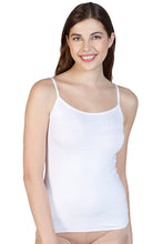 Load image into Gallery viewer, Amante Spaghetti Strap Modal Camisole - White 77001
