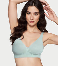 Load image into Gallery viewer, Enamor Innovations Bamboo Bliss,Plunge,super soft , Women's everyday T-Shirt Bra -naturally absorbent &amp; Antimicrobial, Padded, Wirefree, High Coverage- IO05 (Jade Green)
