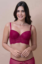 Load image into Gallery viewer, Amante Amore Padded Wired Demi Longline Bra - Anemone 09601
