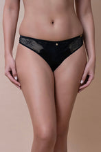 Load image into Gallery viewer, Amante Amore Lace Thong - Black 09501
