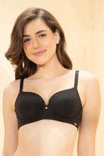 Load image into Gallery viewer, Amante Effortless Bliss Padded Wired Bra - Black 102901
