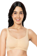 Load image into Gallery viewer, Amante Cotton Super Support Solid Non Padded Non-Wired Bra - Hazelnut 93401
