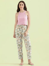 Load image into Gallery viewer, Go Colors White Woven Viscose Printed Lounge Pants
