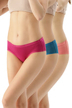 Load image into Gallery viewer, Amante Solid Low Rise Hipster (Pack of 3) 43001
