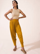 Load image into Gallery viewer, Go Colors Mustard Viscose Stretch Patiala
