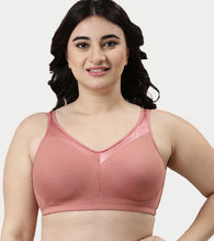 Load image into Gallery viewer, Enamor Full Support Super Lift Women's Cotton Everyday Minimizer Bra - Non Padded, Wirefree, Full Coverage - A112 (Available in Plus sizes) (Rosette)

