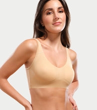 Load image into Gallery viewer, Enamor Easy Slip-On and Back Keyhole Women's Cotton Everyday Beginner's Bra - Padded, Wirefree, Full Coverage - A106 (Skin)
