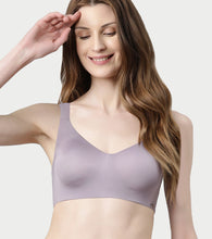 Load image into Gallery viewer, Enamor Innovations Pure Ease Women's, Ultra Smoothening Full Support Everyday Bra - No-Pinch, No-Dig Non Padded, Wirefree, Full Coverage  - F121 (Available in Plus Sizes) (Silver Lilac)
