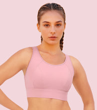 Load image into Gallery viewer, Enamor Crew Neck Sleeveless Crop length Sports Bra For Women - Hook &amp; Eye Closure, Hugged Fit - A205 (Lilas)
