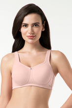 Load image into Gallery viewer, Amante Cotton Super Support Solid Non-Padded Non-Wired Bra - Blush Pink 93401
