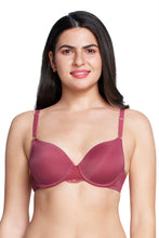 Load image into Gallery viewer, Amante Fantasy Back Solid Padded Wired Lace Bra - Autumn Rose 87101
