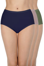 Load image into Gallery viewer, Amante Solid High Rise Full Brief Panties (Pack of 3) 53001
