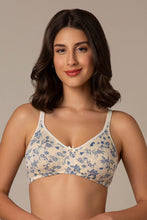 Load image into Gallery viewer, Amante Chic Comfort Non-Padded and Non-Wired Cotton Bra - Floral Print
