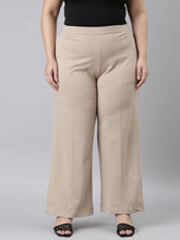Load image into Gallery viewer, Go Colors Beige Roma Ponte Wide Pants
