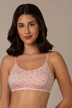 Load image into Gallery viewer, Amante Daily Support Non Padded Non-Wired Cotton Bra - Pink Floral Print
